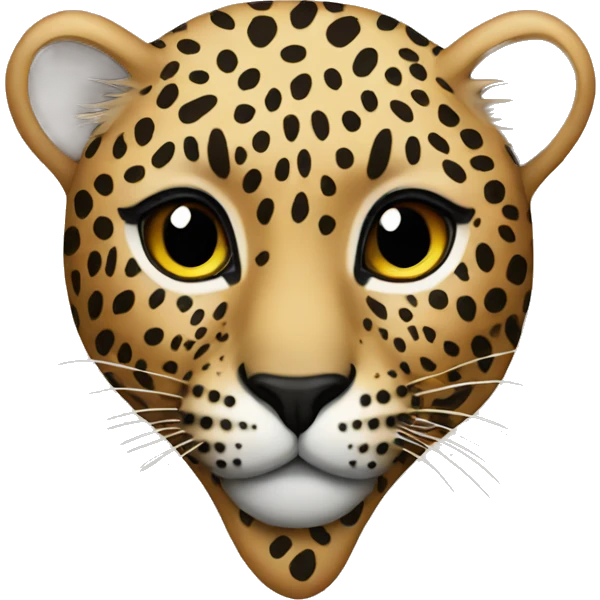 Leopard heart emoji