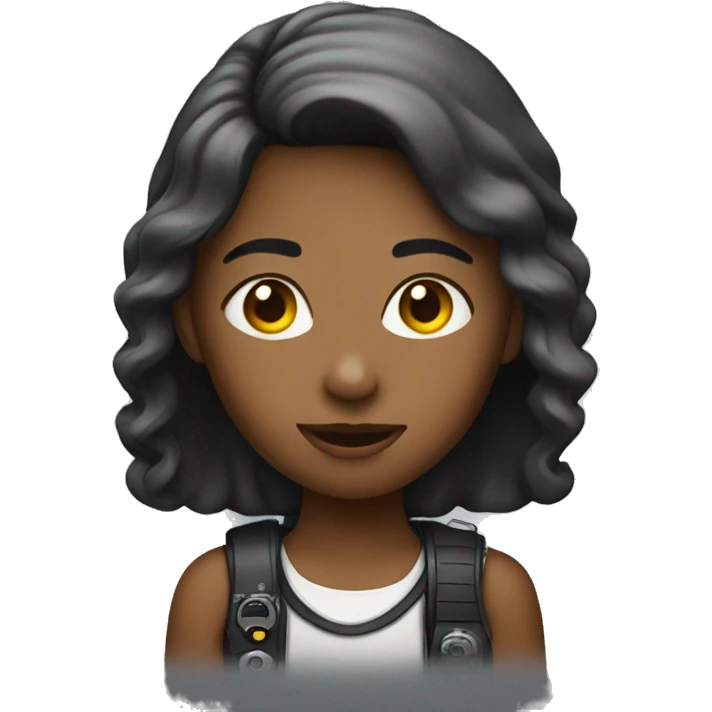 The girl is a photographer emoji