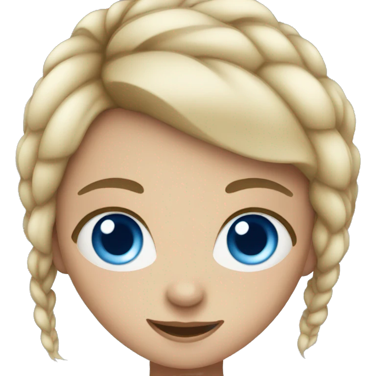 Girl with blue eyes emoji