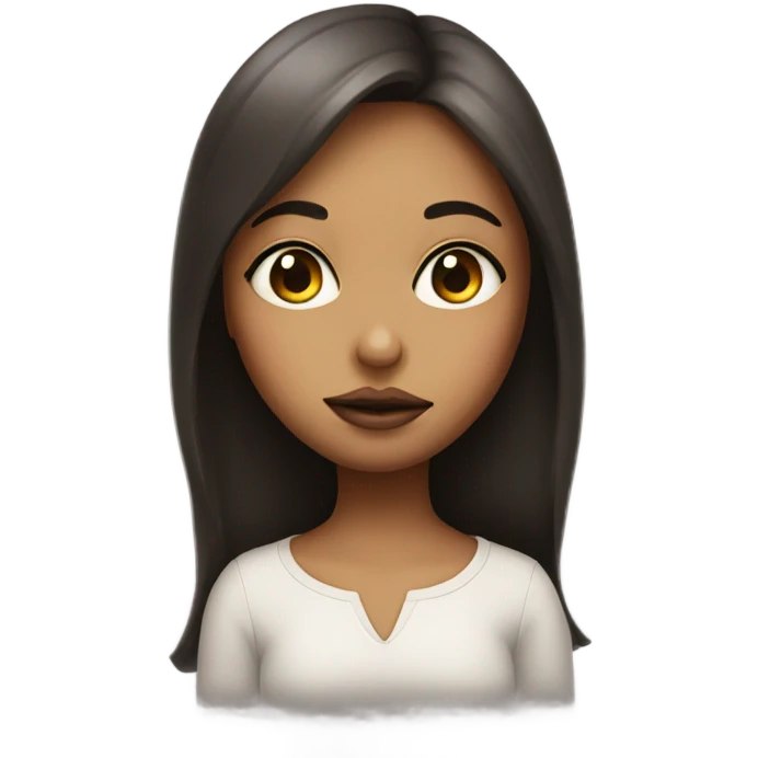 girl with big eyes and kissy lips emoji