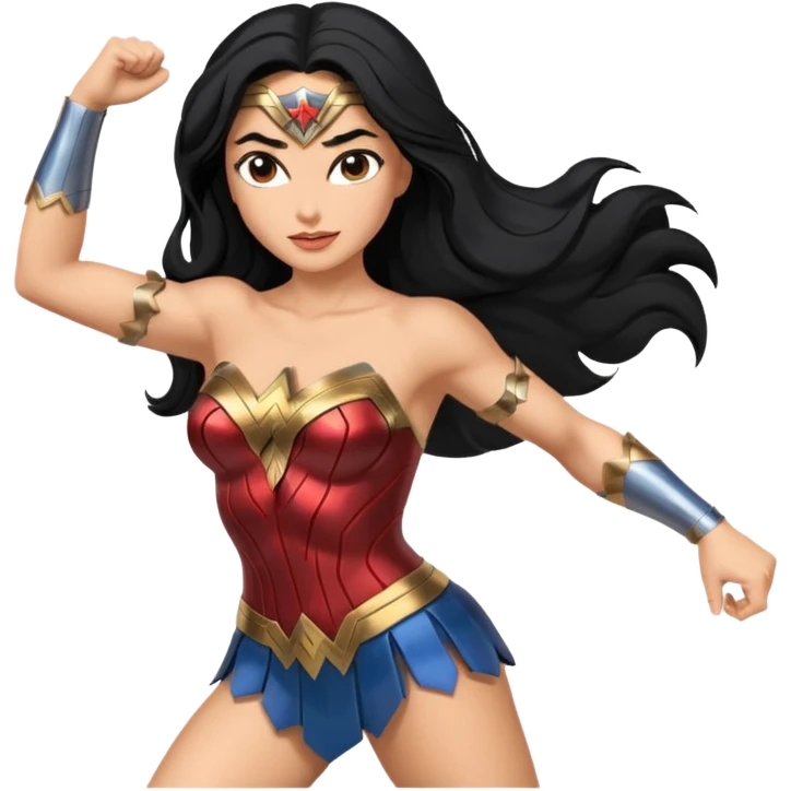 a beautiful Wonder Woman emoji