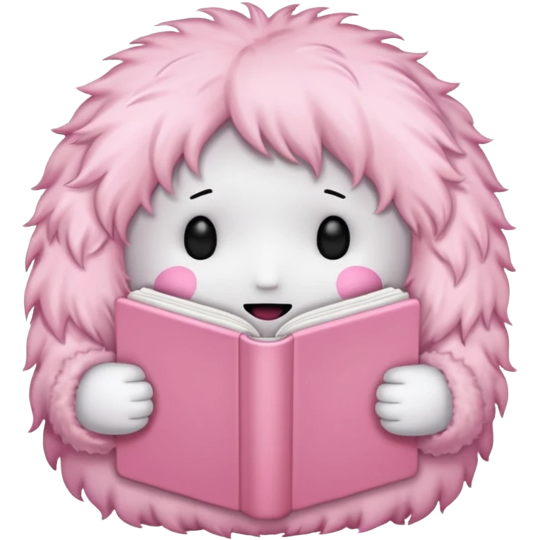 pink diary, no face, girly, fluffy, light pink  emoji