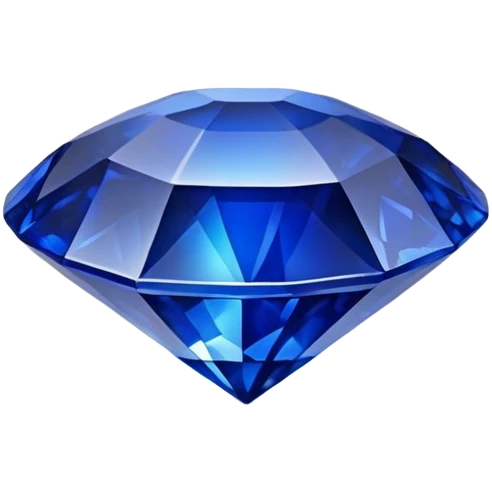 Cinematic Realistic Sapphire Emoji, Deep blue and stunning, with smooth, polished facets that gleam with a vibrant intensity. The deep blue hue reflects light in mesmerizing patterns, and a soft, glowing aura adds to the precious, regal nature of the gemstone. Soft glowing outline, capturing the essence of wisdom and royalty in a dazzling sapphire. emoji