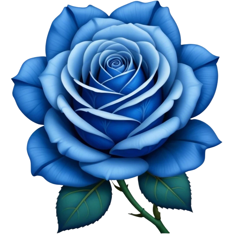 blue rose emoji