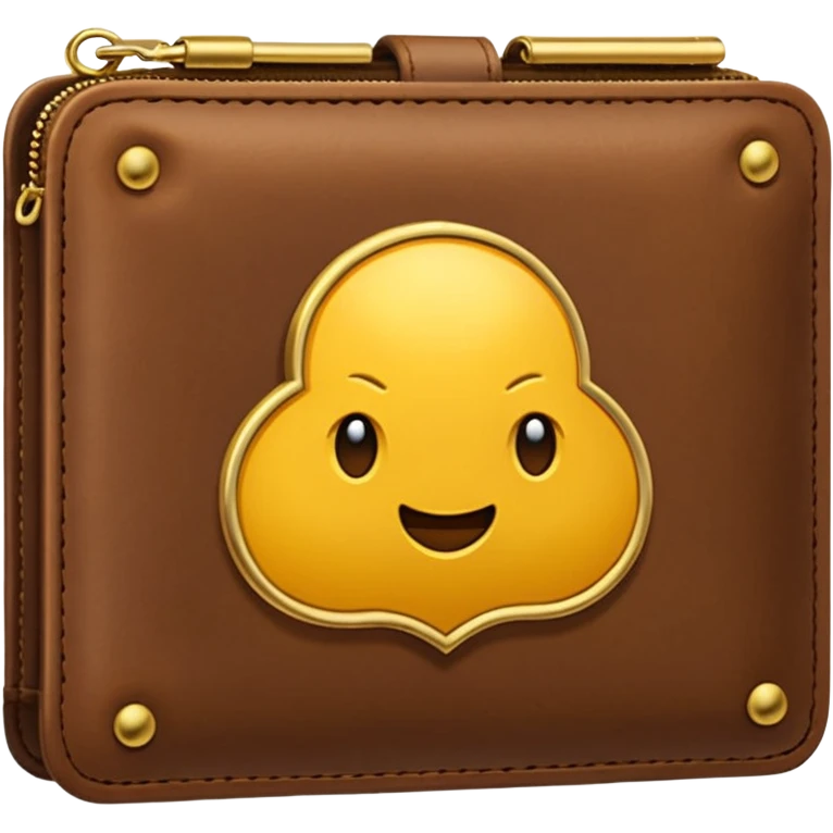 Billetera con un simbolo de honestidad en el medio emoji