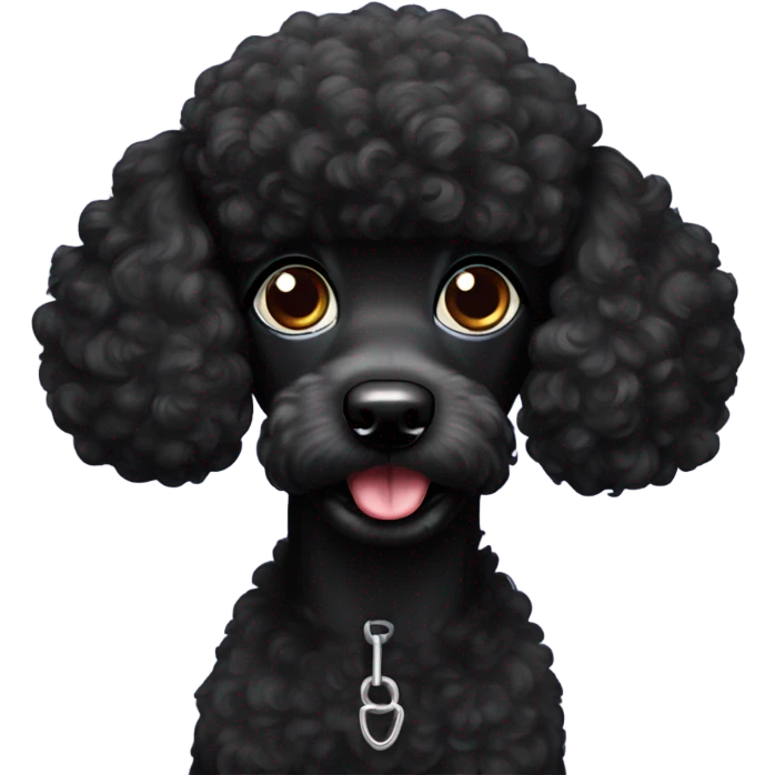 black poodle naughty  emoji