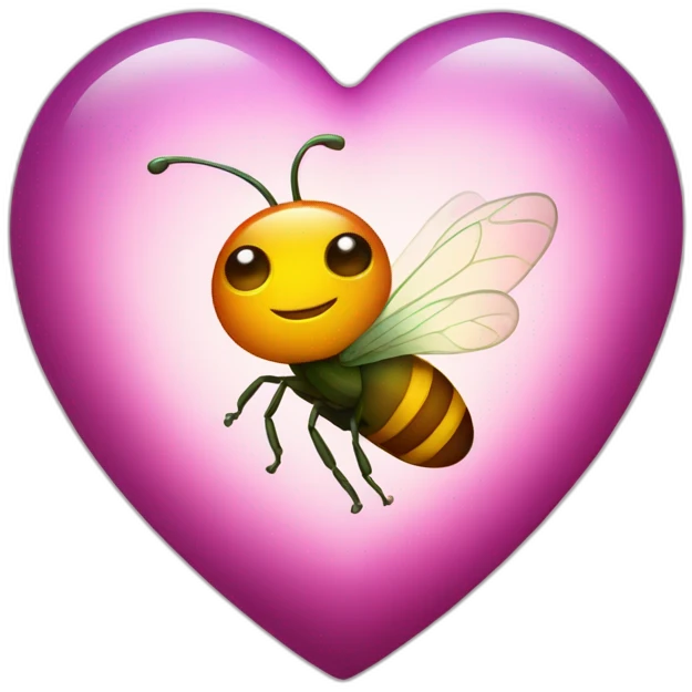 firefly on a heart emoji