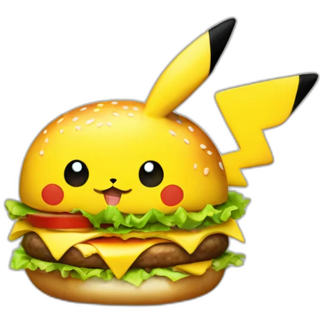 pikachu-eat-hamburger emoji