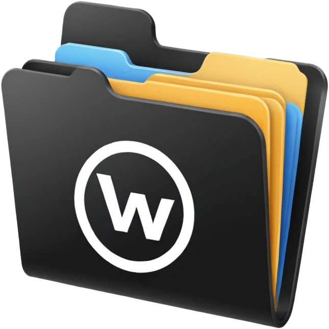 computer folder icon black with text web design emoji