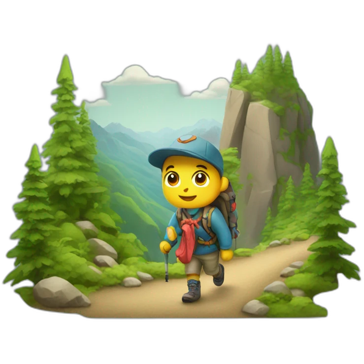 kitsch hiking emoji