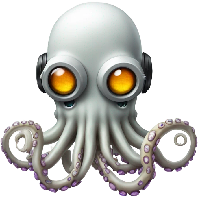 DJ robot octopus  emoji