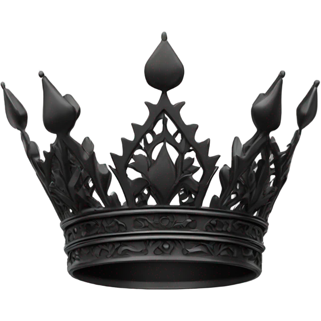 black crown emoji