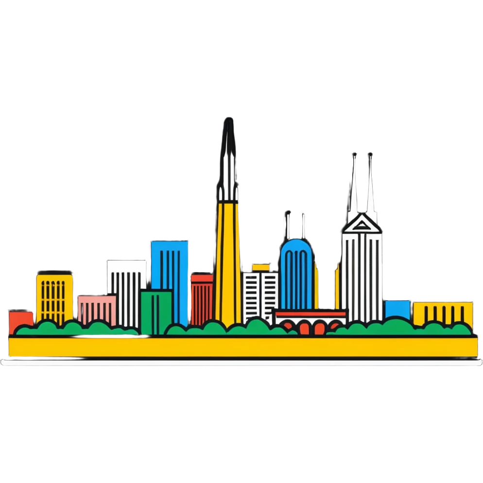 Nashville in pink emoji