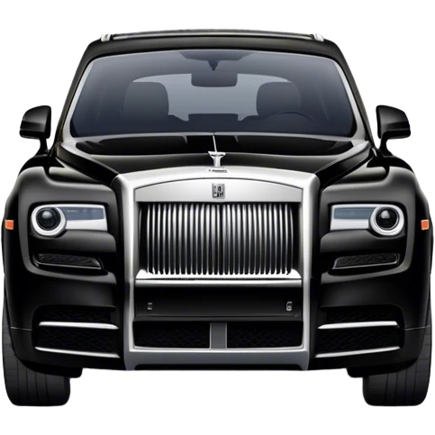 Black rolls Royce cullinan emoji