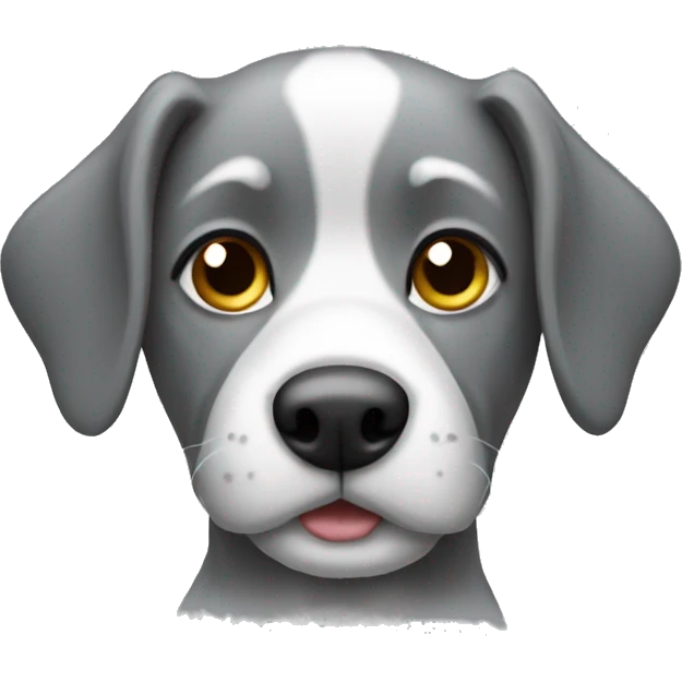 Dog gray emoji
