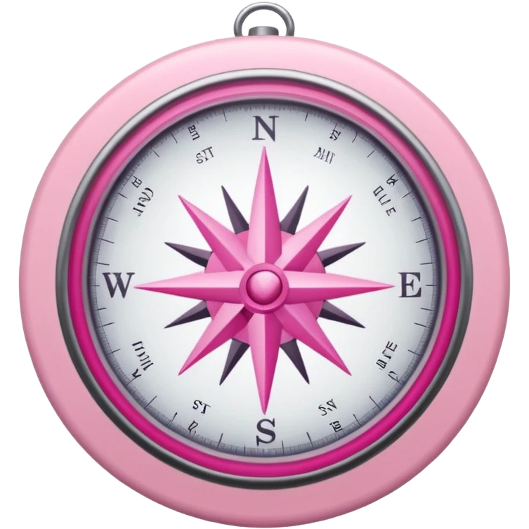 mix light pink dark pink and white girly internet compas emoji