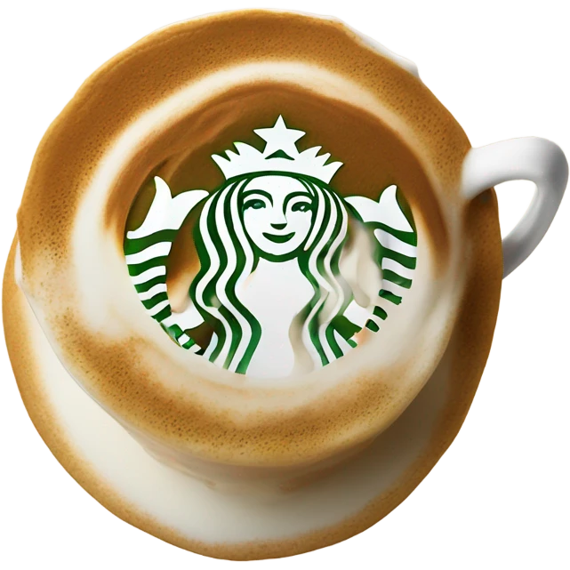 Starbucks latte emoji