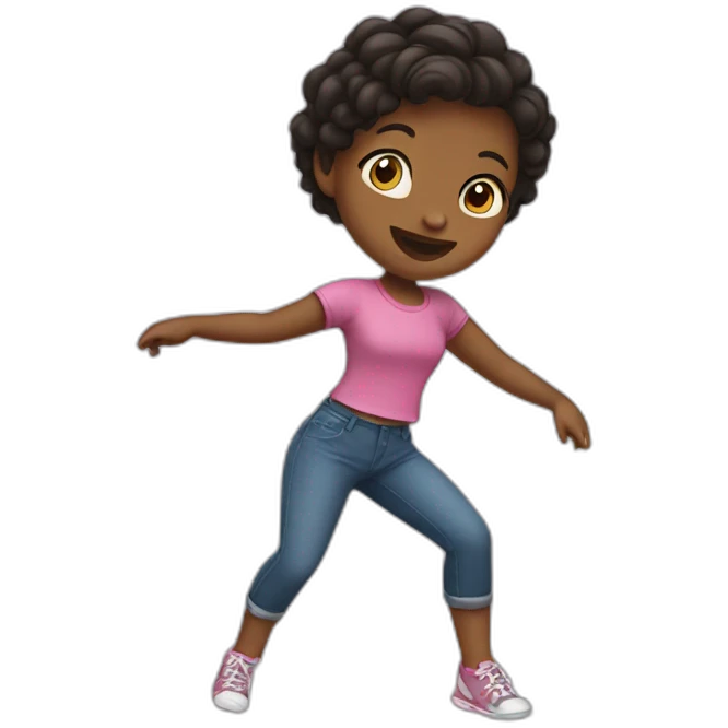 A girl dancing emoji