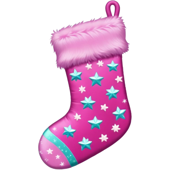 Pink Christmas emoji