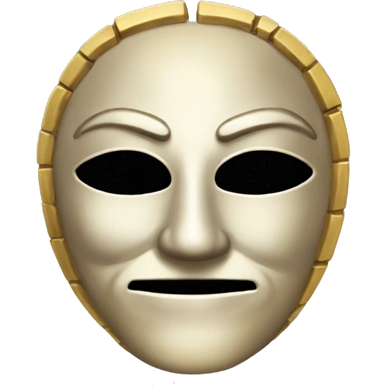 coin anonymous mask emoji