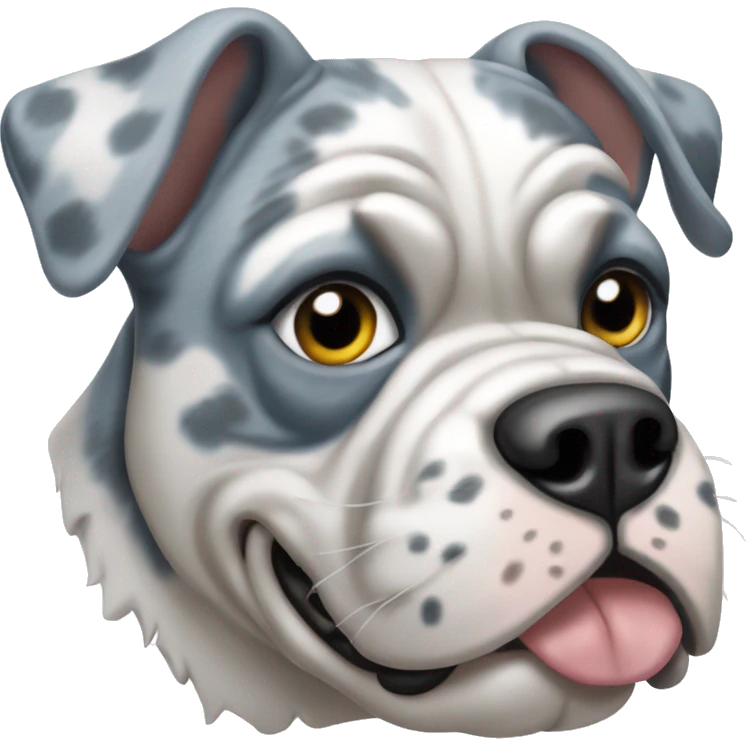 Blue Merle bulldog emoji