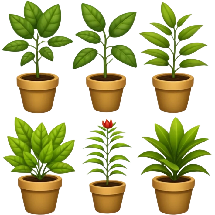 plants cultures. Transparent background emoji