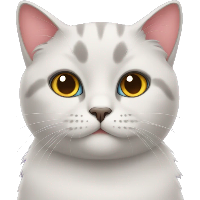 British cat with heart emojis emoji