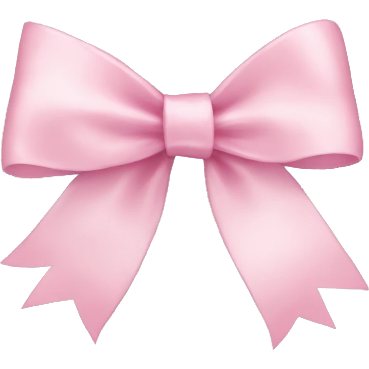 light pink ribbon bow emoji