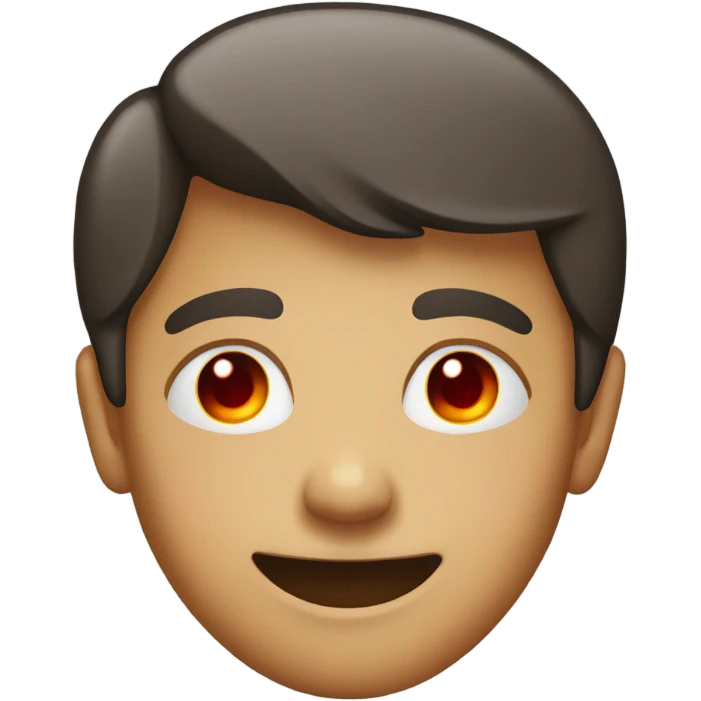 Red eye smiling  emoji