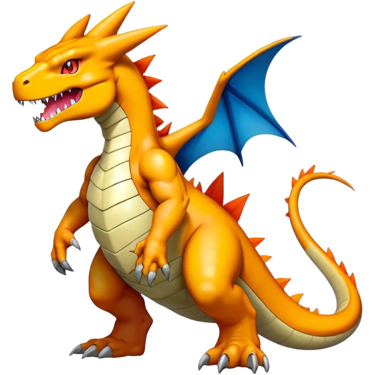  Cool Edgy Shiny Futuristic Ethereal Legendary Greymon-Digimon-Charizard-Agumon-Charmeleon-Reptile full body emoji