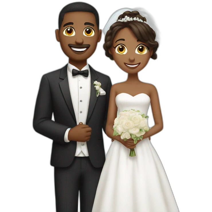 couple wedding emoji
