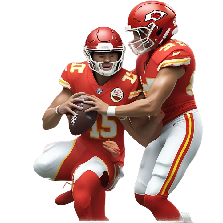 Josh Allen fighting Patrick Mahomes  emoji
