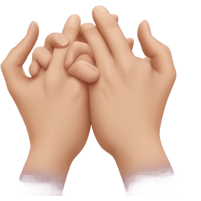 Hands kissing emoji