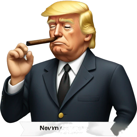 Trump smoking a cigar emoji