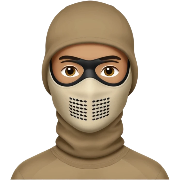 Hombre con pasamontañas nike emoji