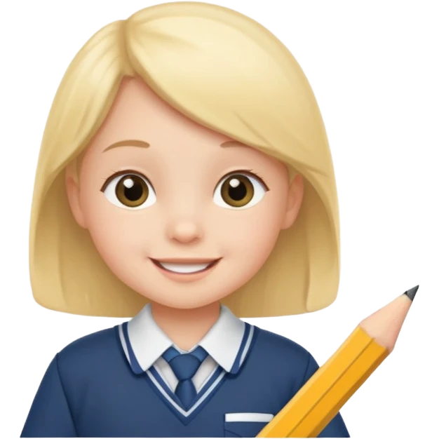 baby in school uniform  emoji