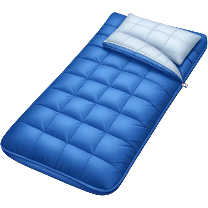 sleeping bag and pillow representing a sleepover emoji
