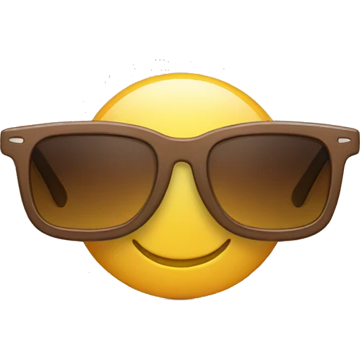 Chat avec des lunettes de soleil  emoji
