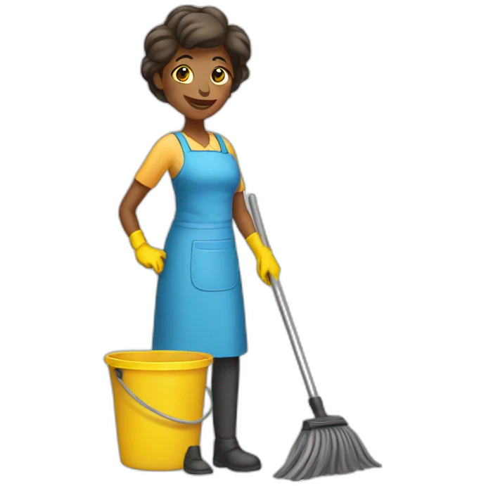 cleaning woman emoji