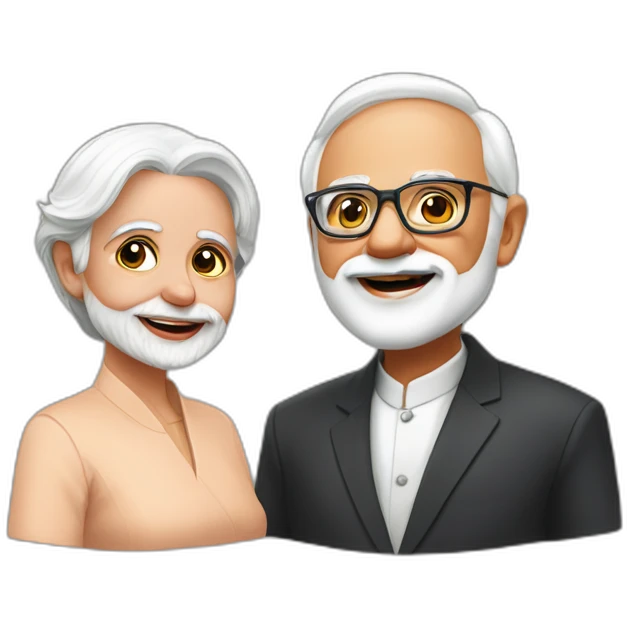 Narenda Modi and Girogia Meloni emoji