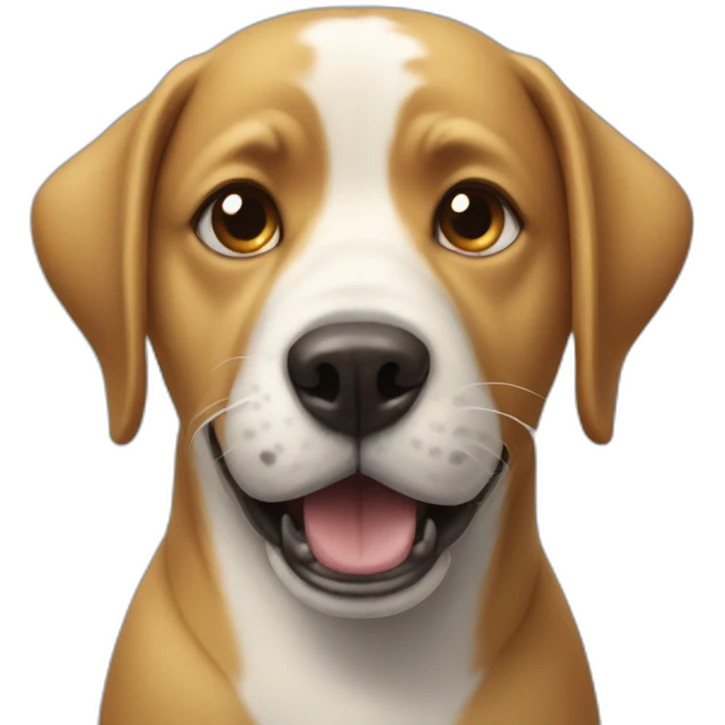 Dog with shark face emoji