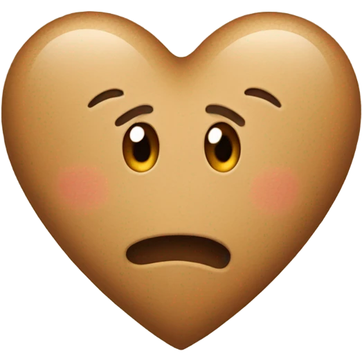 Light brown heart emoji