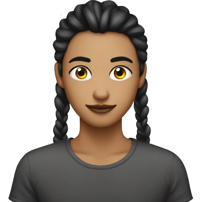 Cara con corazones negros en los ojos emoji