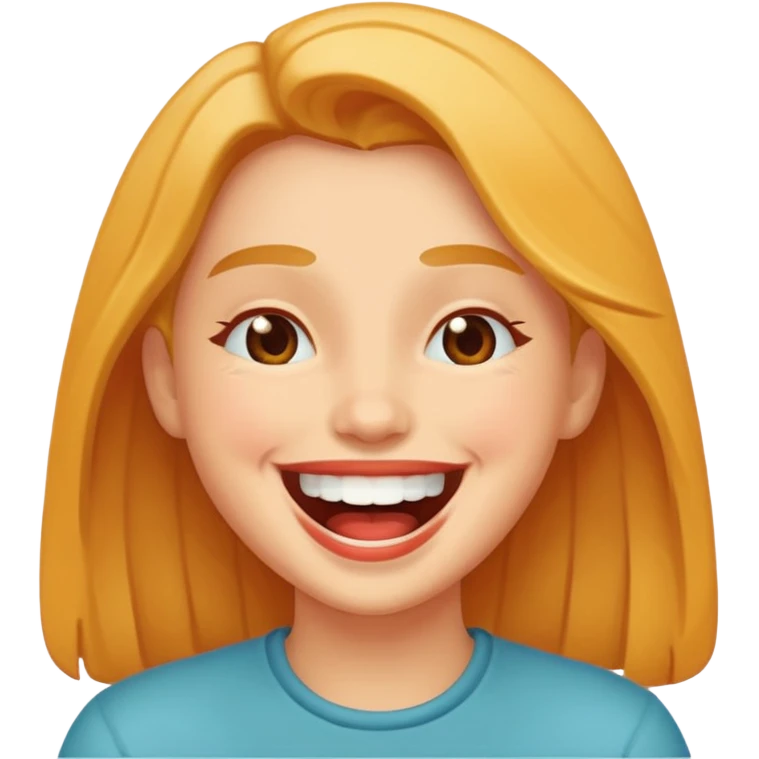 Laughing in love emoji