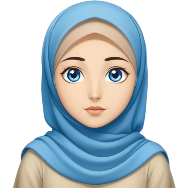 Turkish beautiful finish Konya girl blue eyes with moon hijab dress and watching the full moonlight on the sky and on the ground  emoji