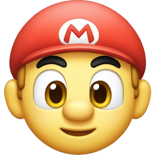 Cute baby mario emoji