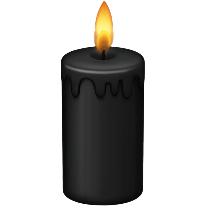 black candle emoji