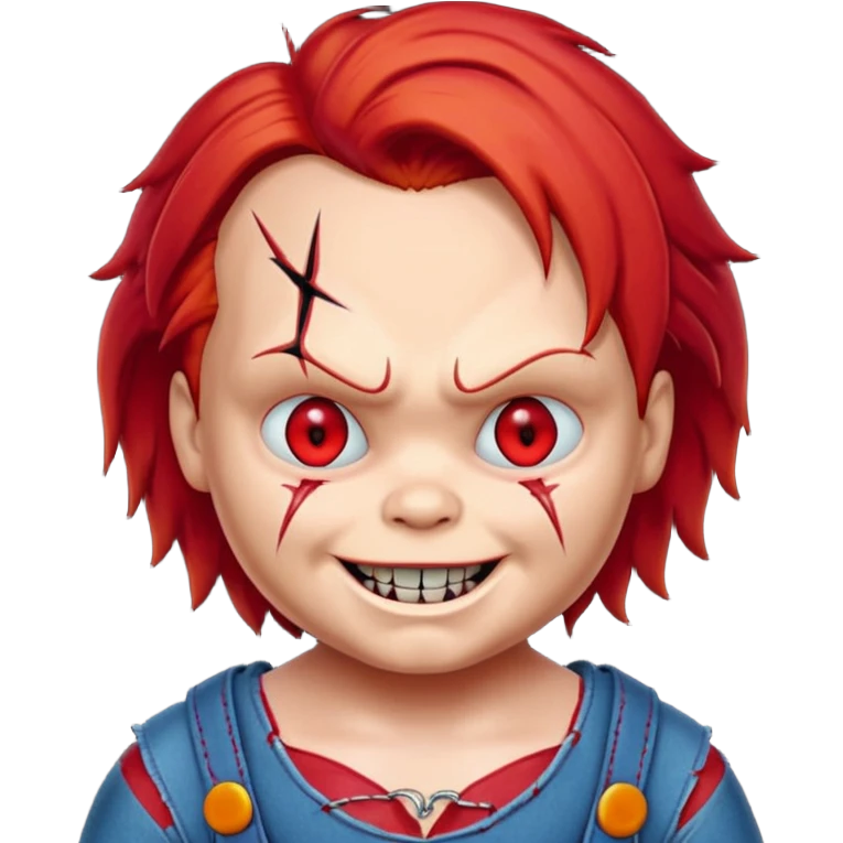 chucky horror icon neckless emoji