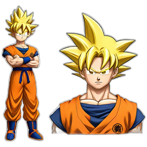 goku sayayin cuerpo entero emoji