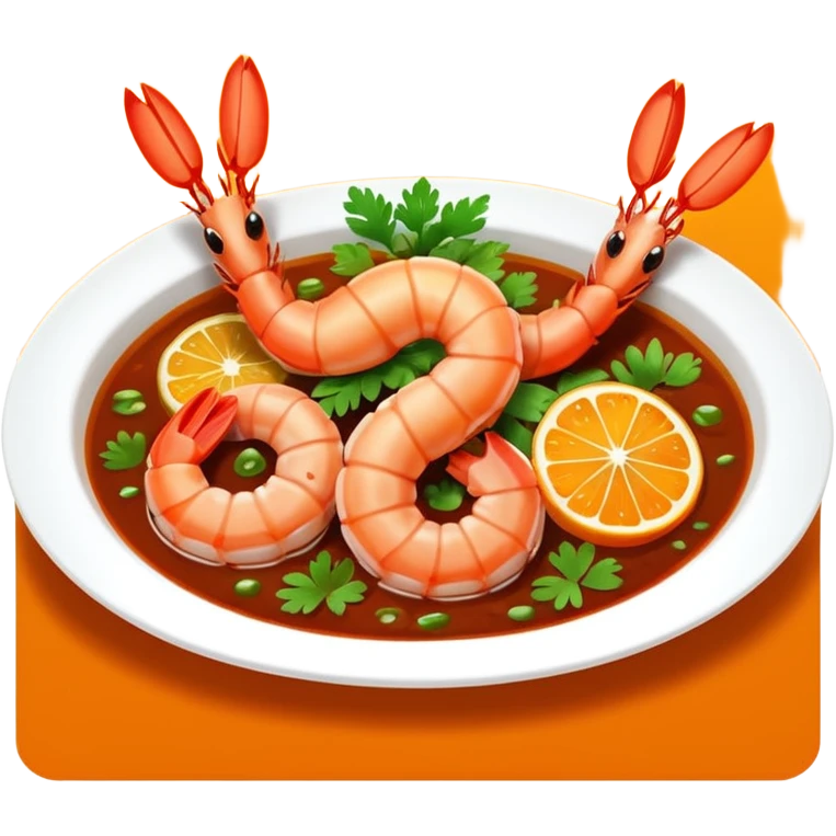 Thai tamarind shrimp dish emoji
